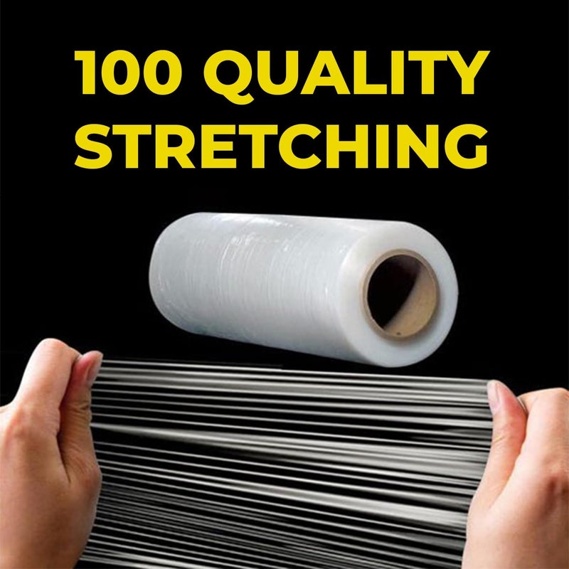Duravel Stretch Film and Clear Tape - Industrial Strength Moving Wrapping Plastic Roll, 21" x 1000 Feet, 4 Pack, 60 Gauge - Image 4